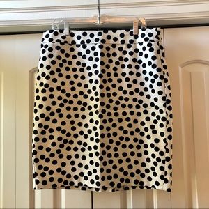 Ann Taylor Polka Dot Pencil Skirt - Sz. 12
